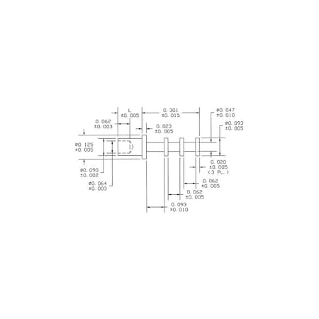 Concord Electronics MIL NON-INS TRIPLE TURRET TERM, 0.426" L, 0.0, 15-601-3-088-250 15-601-3-088